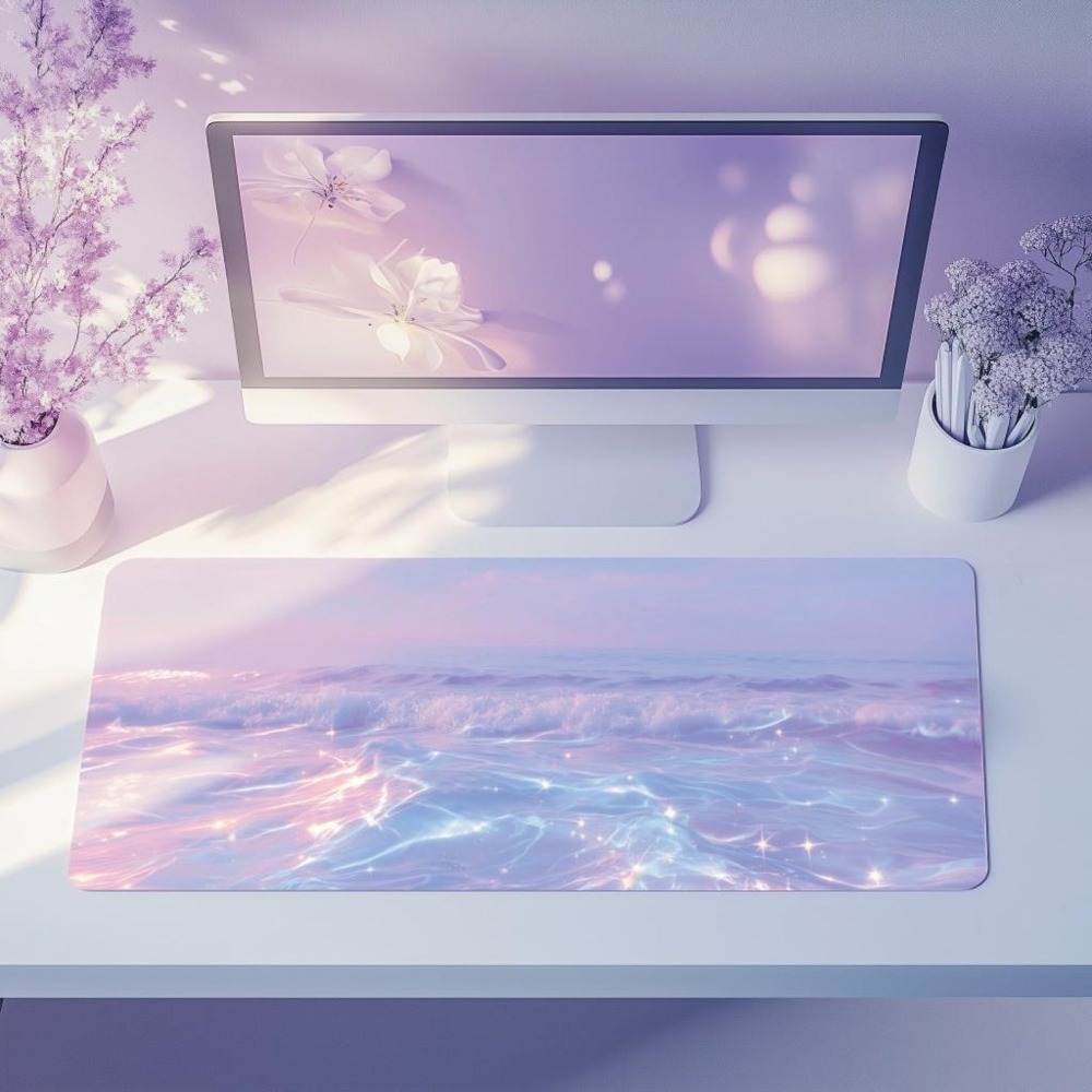 Desk Setup Gifts - Estetyczna Pastelowa Podkładka na Biurko dla