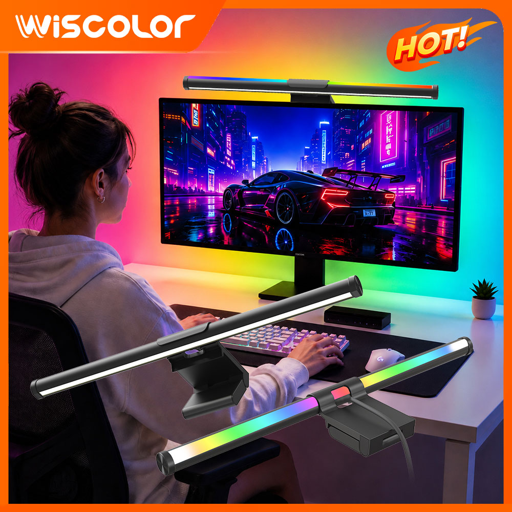 Desk Setup Computer - Listwa świetlna Wi-Fi do monitora, lampa