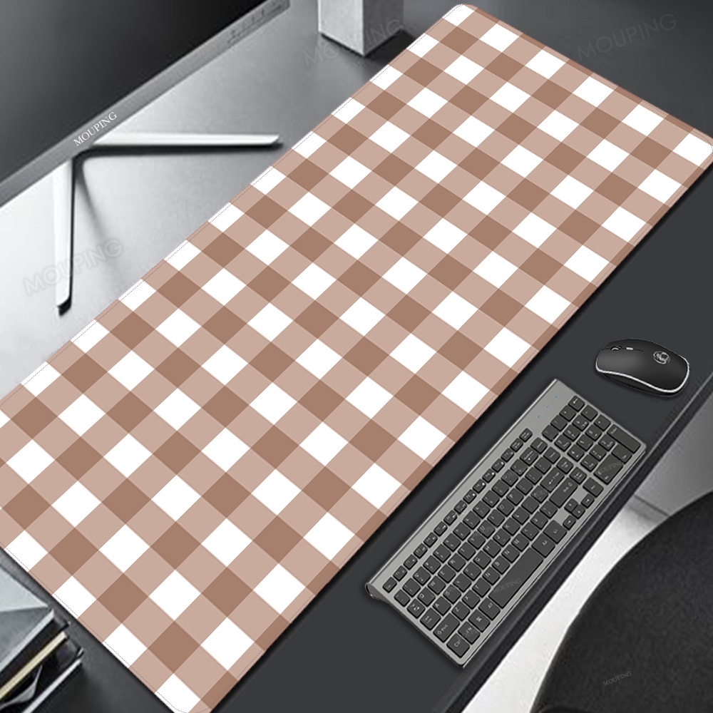 Różowa krata podkładka pod mys – Desk Setup Pink recenzja i cena