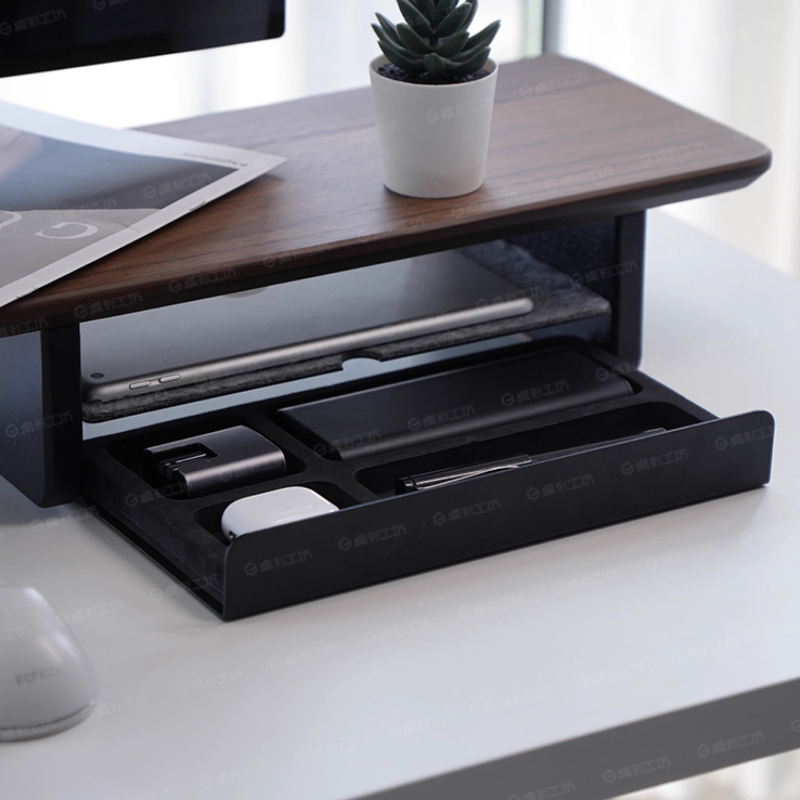 Podstawka pod monitor z szufla – Desk Setup Computer recenzja i cena
