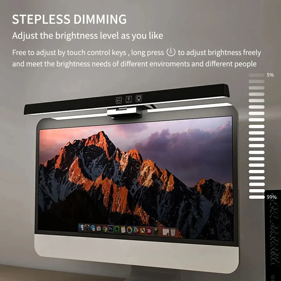 Lampa LED na monitor 33cm 50cm – Desk Setup Computer recenzja i cena