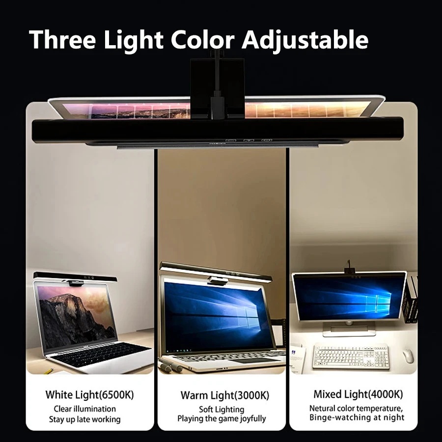 Lampa LED na monitor 33cm 50cm – Desk Setup Computer recenzja i cena