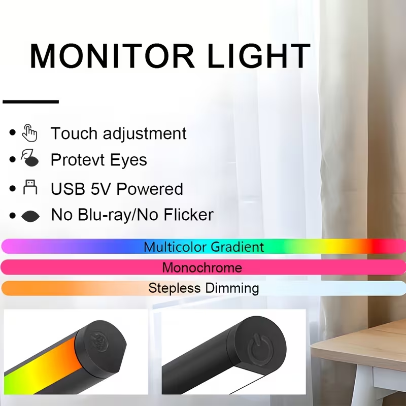 Listwa świetlna LED do monitor – Desk Setup Computer recenzja i cena