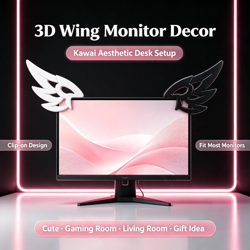 Urocze 3D ozdoby w kształcie s – Desk Setup Gifts recenzja i cena