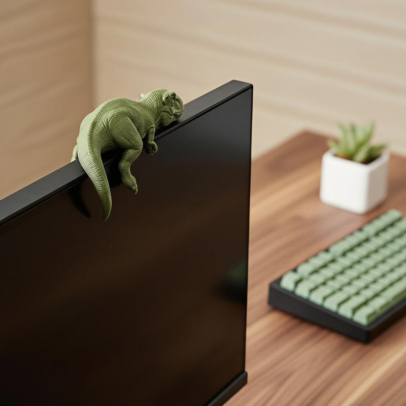 Śpiący Tyranozaur Rex Monitor  – Desk Setup Gifts recenzja i cena