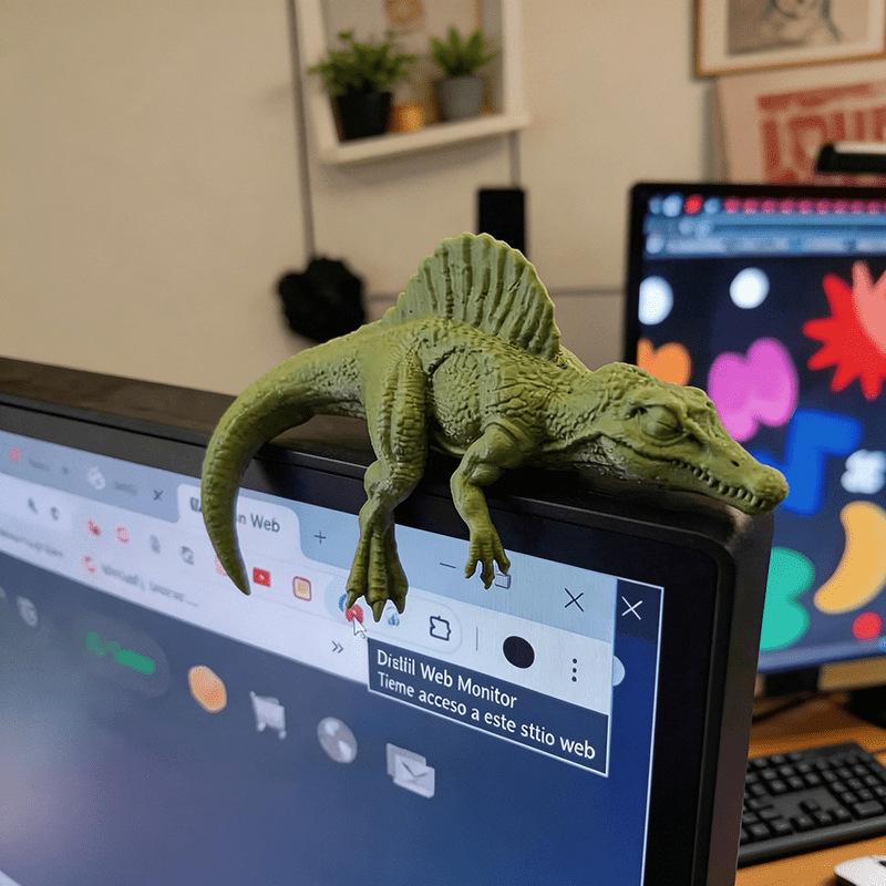Śpiący Tyranozaur Rex Monitor  – Desk Setup Gifts recenzja i cena