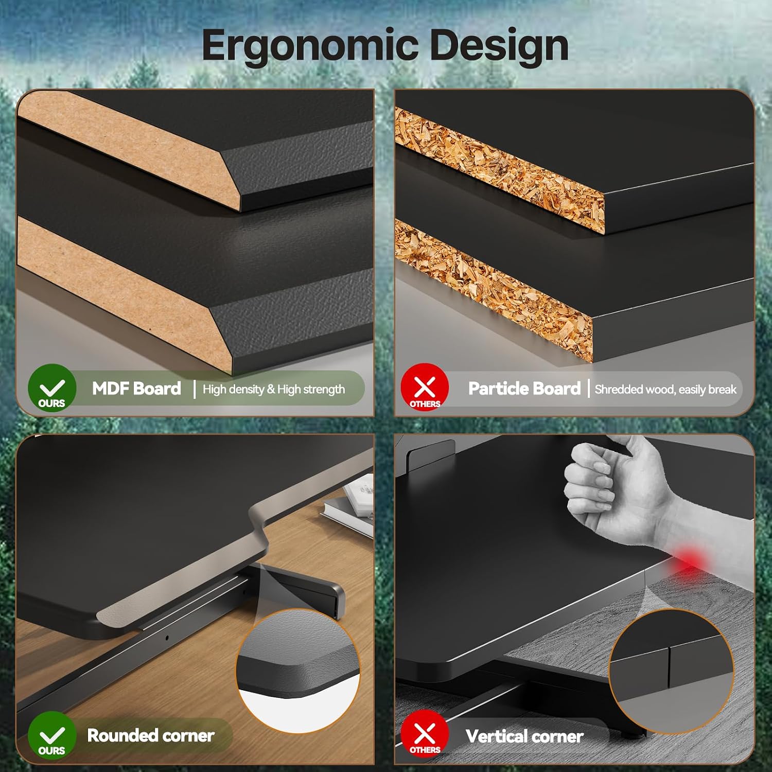 Konwerter do biurka stojącego, – Desk Setup With Keyboard Tray recenzja i cena