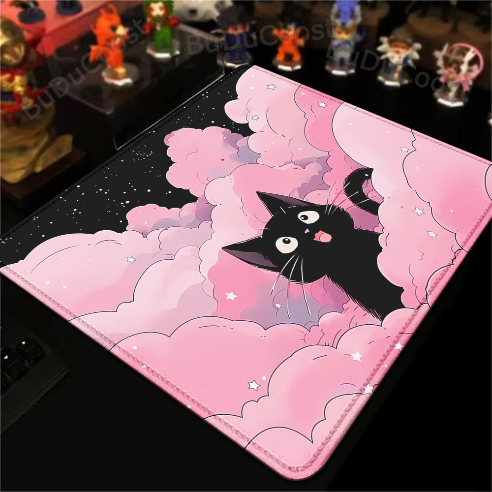 18x22cm mały dywanik czarny ko – Desk Setup Pink recenzja i cena