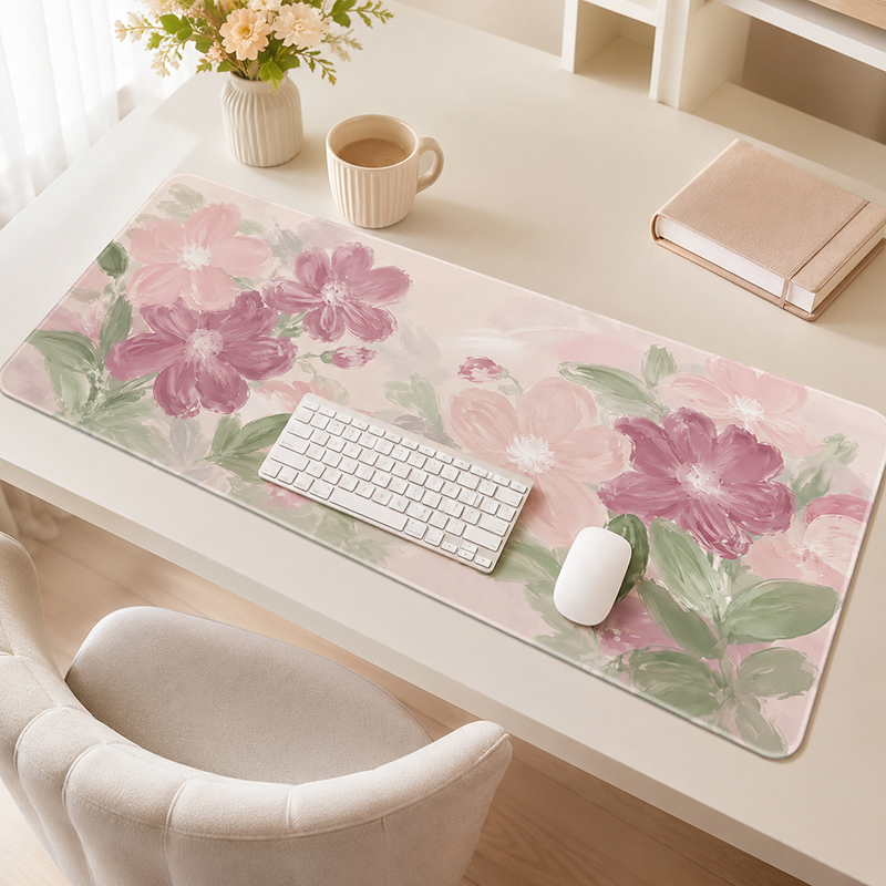 Różowa Podkładka pod Mysz z Mo – Desk Setup Pink recenzja i cena